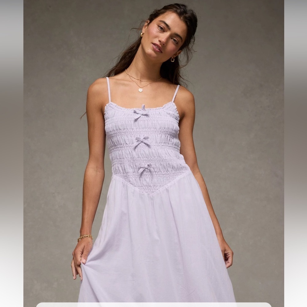 NWT AE Bella Bow Midi Dress - Picture 5 of 6